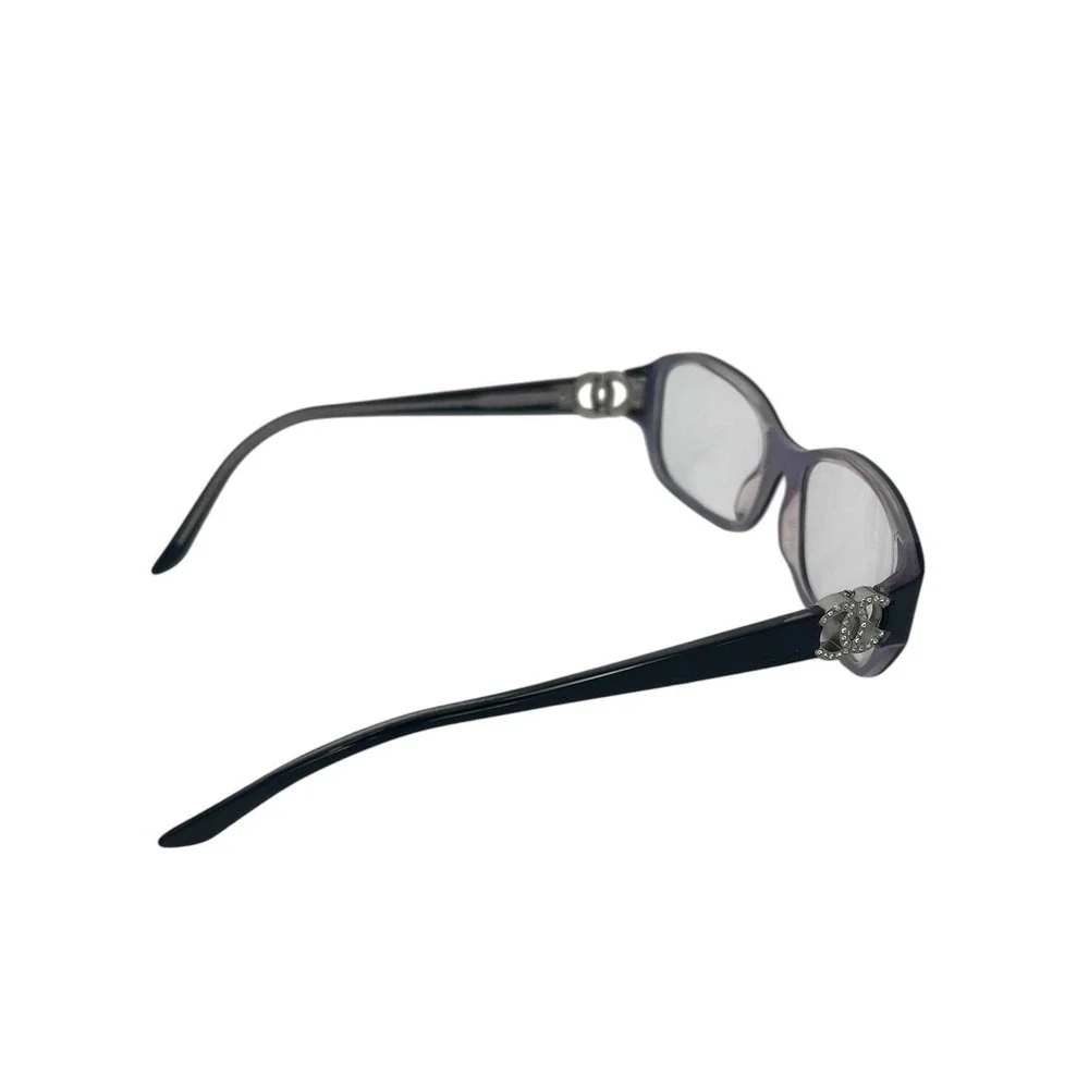 Chanel 3107B Black Crystal Logo Eyeglasses 501 with Case